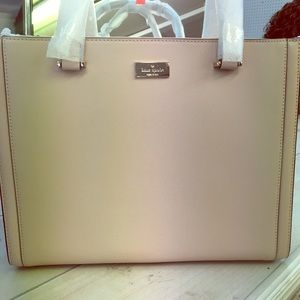 Cream Kate Spades Regatta Court Saffiano Purse